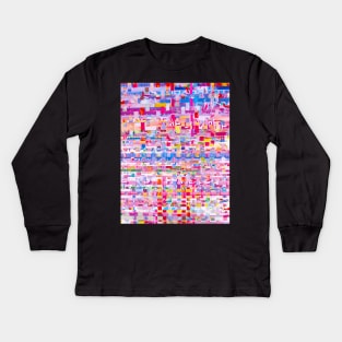 analogue glitch 005 Kids Long Sleeve T-Shirt